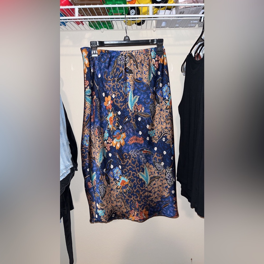 Silk Vintage Midnight Skirt